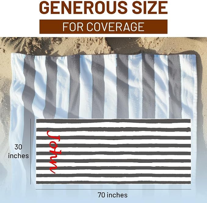 Personalized Passion Beach Towels - Image 4