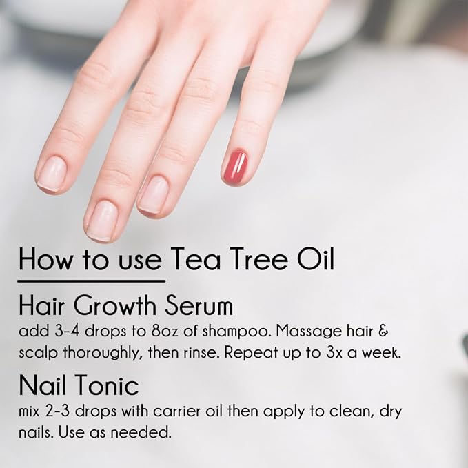 Tea Tree Essential Oil – 16 fl oz – 100% Pure & Undiluted – Steam-Distilled - Image 5