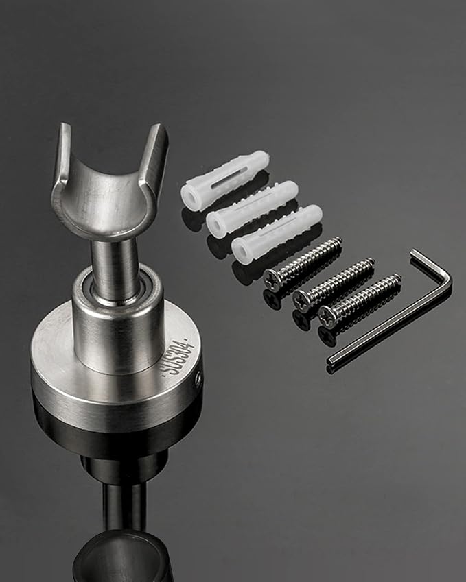 PHASAT Handheld Shower Head Holder Adjustable 304 Stainless Steel Handheld - Image 7