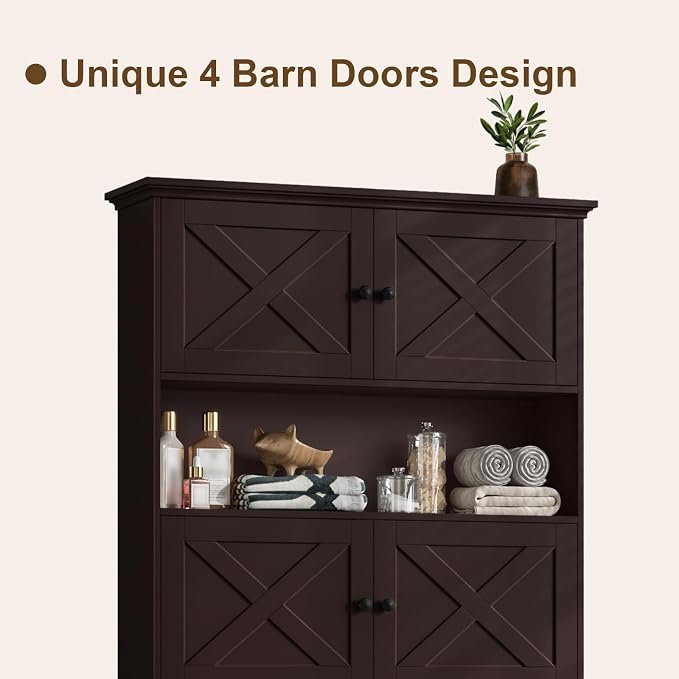 Over The Toilet Storage Cabinet, Farmhouse Storage Cabinet Over Toilet - Image 6