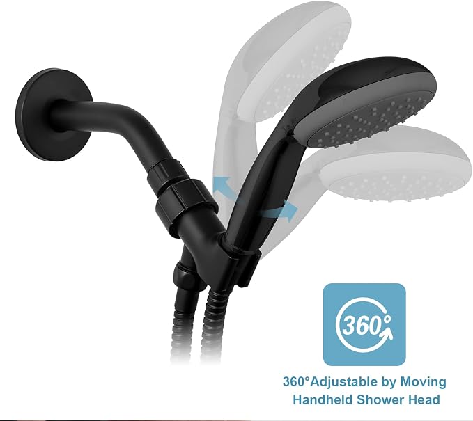 OFFO Shower Head Holder for Handheld Shower Head, Adjustable Shower Arm Mount - Image 3