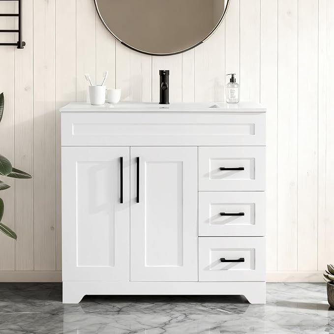 36” Luxurious Bathroom Vanity by BUPWHEK