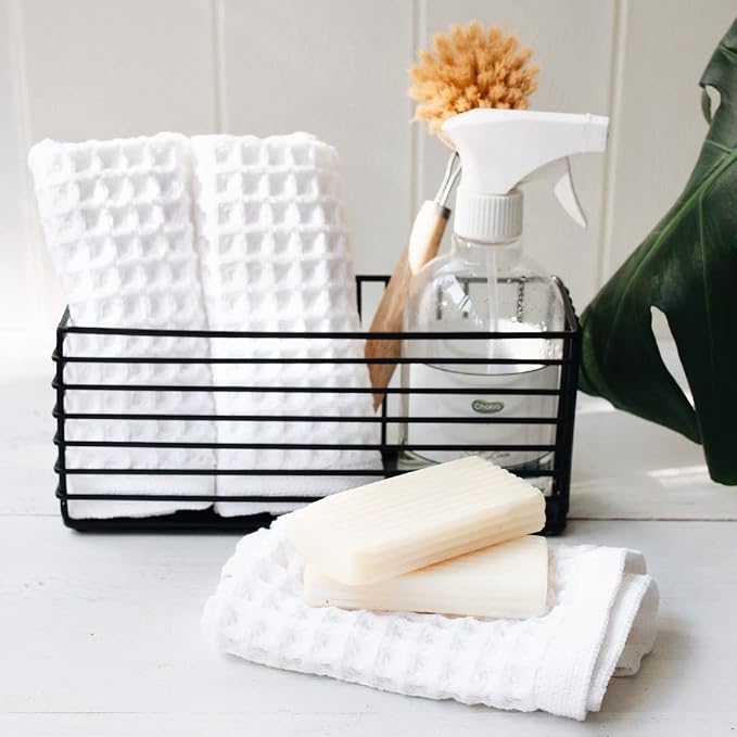 sea me at home Waffle Washcloths Set, 100% Turkish Cotton - Image 4