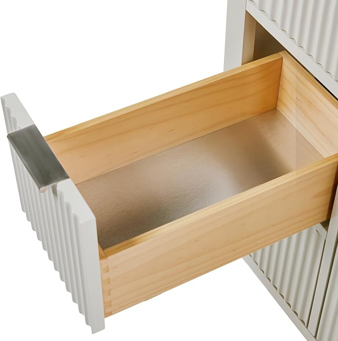 ARIEL Milan 48 Inch Single Sink Base Cabinet in Warm White - Image 15