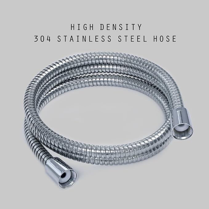 60-inch Shower Hose Replacement, 304 Stainless Steel Hand Held Shower Hose by JAKARDA