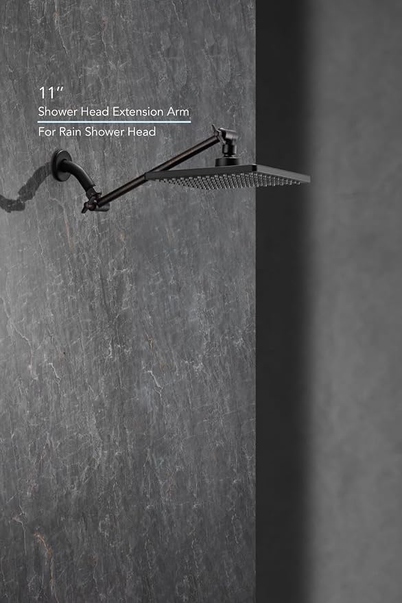 11 Inch Adjustable Shower Head Extension Arm - Image 7