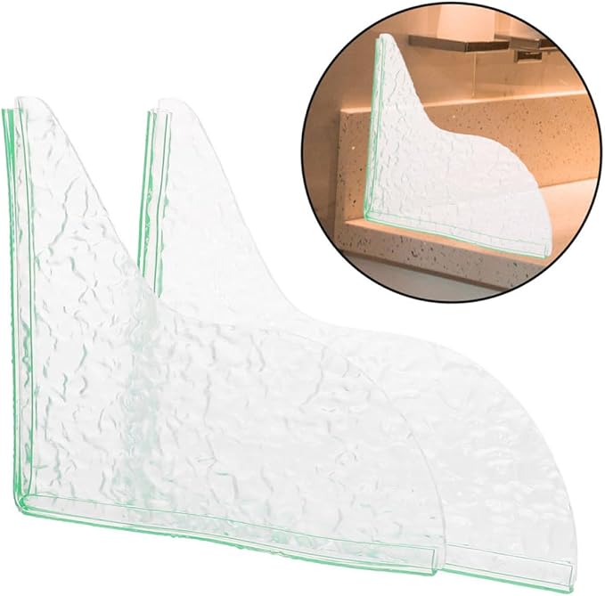 2pcs Kitchen Sink Splash Guard Elegant Acrylic -Splashing Barrier - Image 8