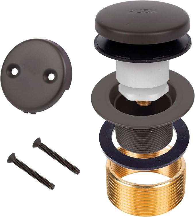 Bronze Bathtub Tub Drain Conversion Kit by MINUPWELLHome