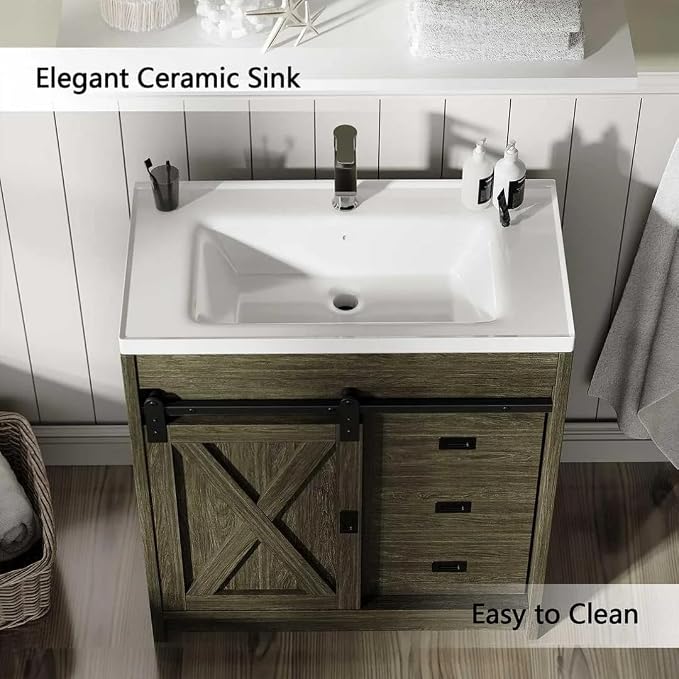 4ever2buy Farmhouse Bathroom Vanity - Image 6