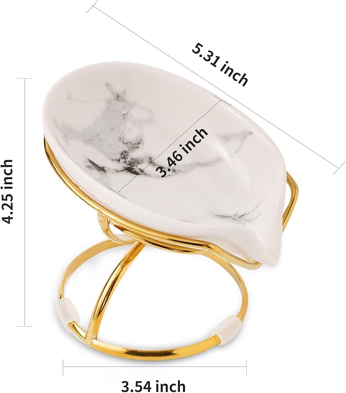 Leaf-Shaped Soap Dish – Ceramic Soap Bar Holder - Image 2