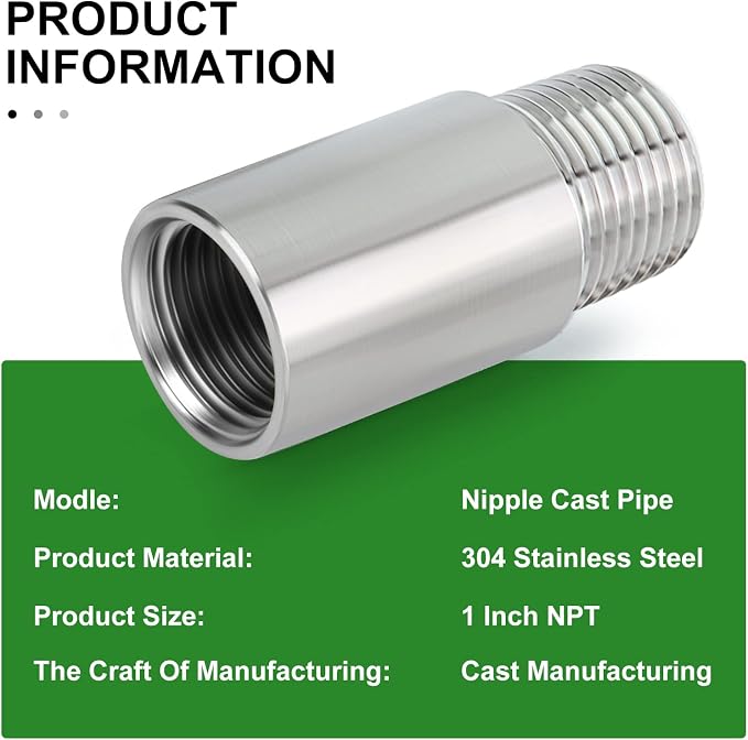 TAISHER 2PCS Stainless Steel Pipe Fittings - Image 5