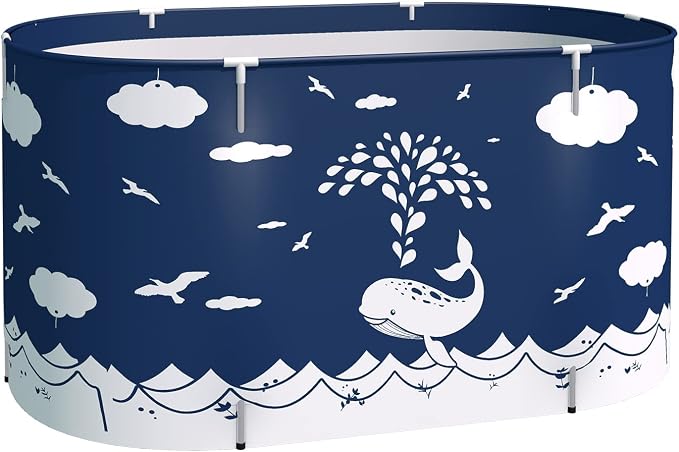 BESTHLS Foldable Bathtub Portable Soaking Bath Tub, Eco-Friendly Bathing Tub by BESTHLS