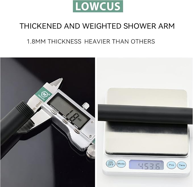 High-end Wall Mounted Extension Anti-corrosion Shower Arm and Flange - Image 2