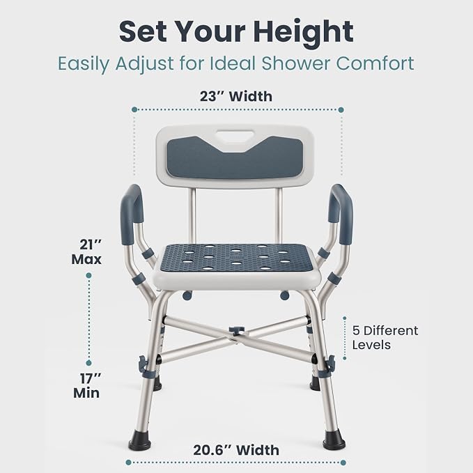 PELEGON Shower Chair for Elderly and Disabled - Image 4