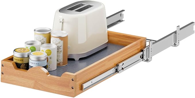 OCG Pull Out Drawers For Cabinets, Slide out Wood Drawer Shelf, Pull Out by OCG