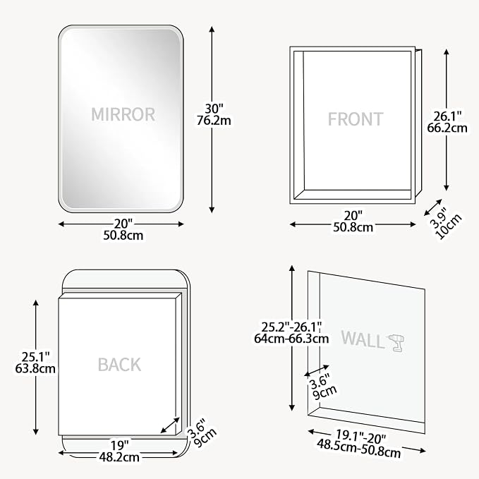 Rectangle Medicine Cabinet - Image 2
