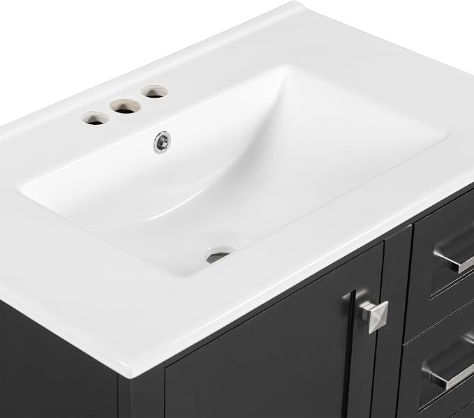 30" Bathroom Vanity, Modern Bathroom Cabinet - Image 8