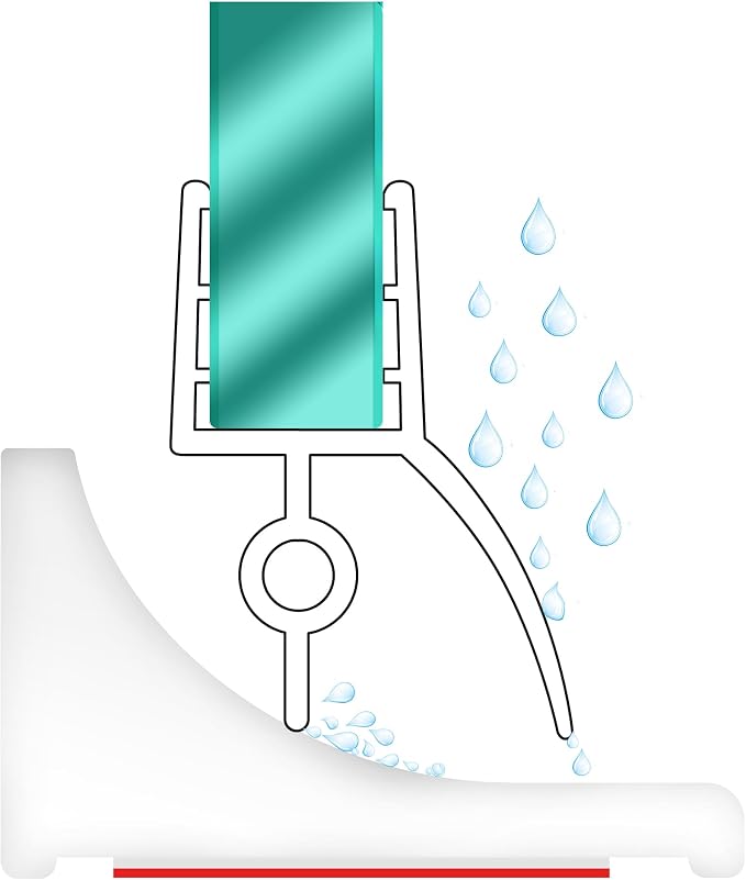 39Inch Shower Threshold Water Dam, Self-Adhesive Silicone Shower Barrier Water - Image 2