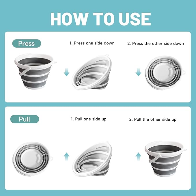 Collapsible Water Bucket – Portable, Outdoor Activities - Image 5