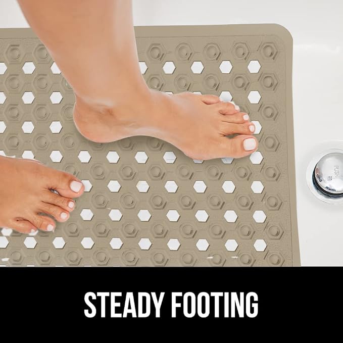 GORILLA GRIP Patented Bath Tub Shower Mat, Machine Washable Bathtub Floor Liner - Image 9