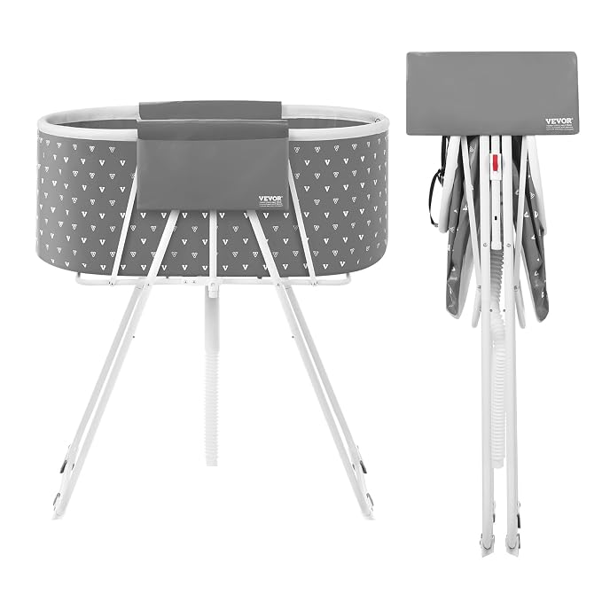 VEVOR Portable Dog Bathtub, Elevated & Foldable Space-Saving Pet Shower Station by VEVOR