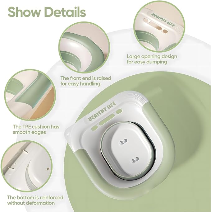 Electric Sitz Bath for Toilet, Portable and Collapsible Sitz Bath Tub for - Image 2
