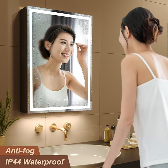 KWW LED Lighted Bathroom Medicine Cabinet - Image 6