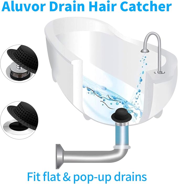 Shower Drain Hair Catcher Bathtub Drain Cover Shower Protector - Image 3