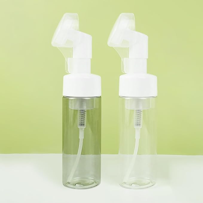 6PCS Foam Bottle with Brush, Empty Foaming Pump Dispenser Small Face Cleanser - Image 5