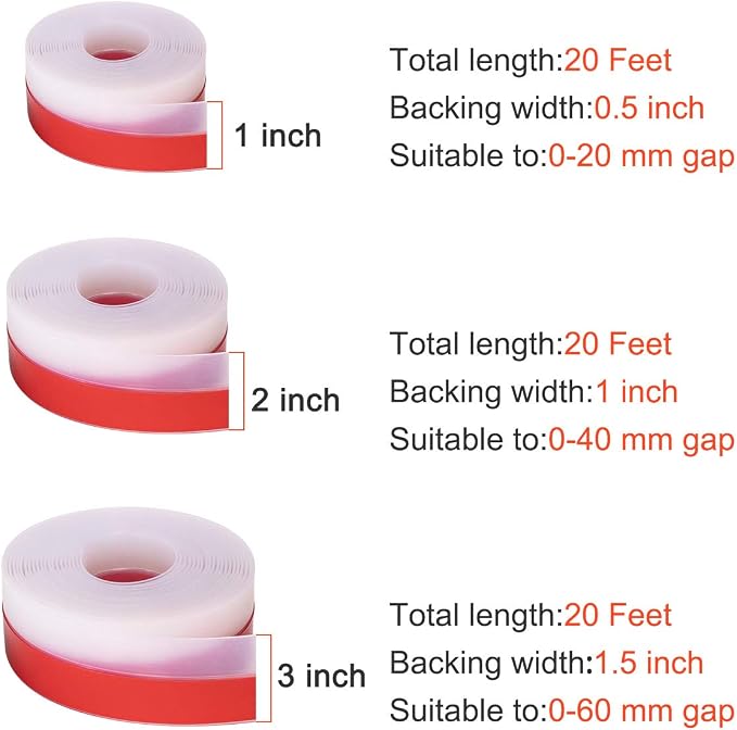 TORRAMI Wide Silicone Weather Stripping 3 inch Width 20 Feet Length, Draft - Image 2