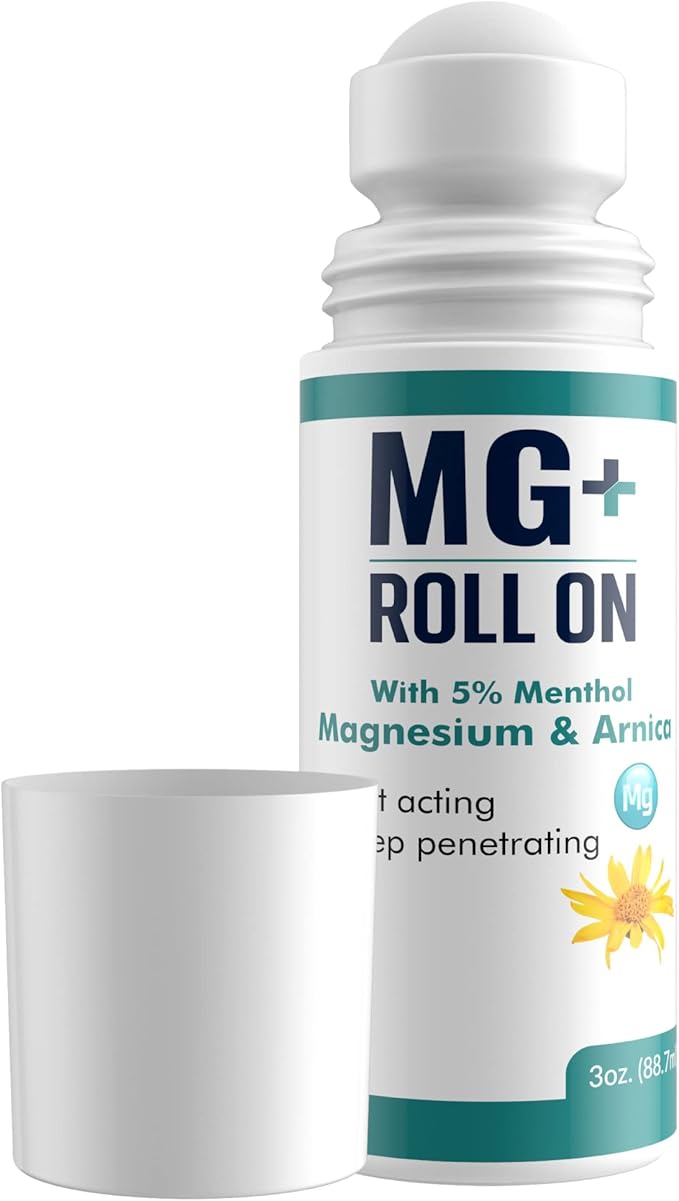 MARS WELLNESS MG+ Cooling Roll on Pain Relief – Fast Acting Arnica Roll on 5% by MarsWellness