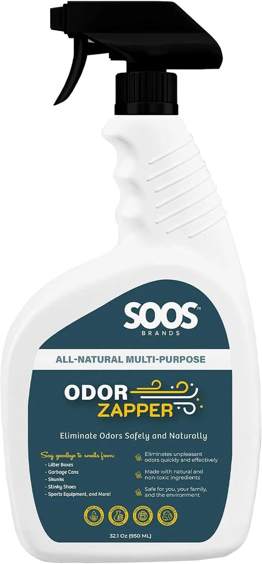Soos Odor Zapper Natural Odor Eliminator Multi-Purpose Odor Removal Spray by SoosPetShampooConditioner