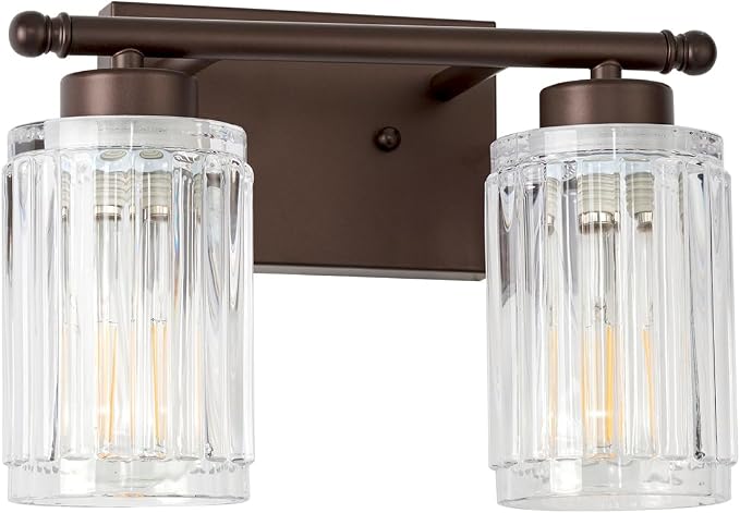 2 Light Bathroom Light Fixtures Modern ORB 12 Inch Vanity Lights - Image 9