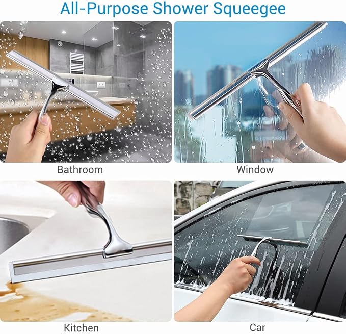 Quntis Silicone Shower Squeegee - Image 3