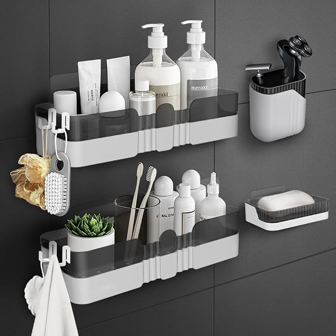 Shower Caddy No Drilling Shower Organizers by WeshyiGo