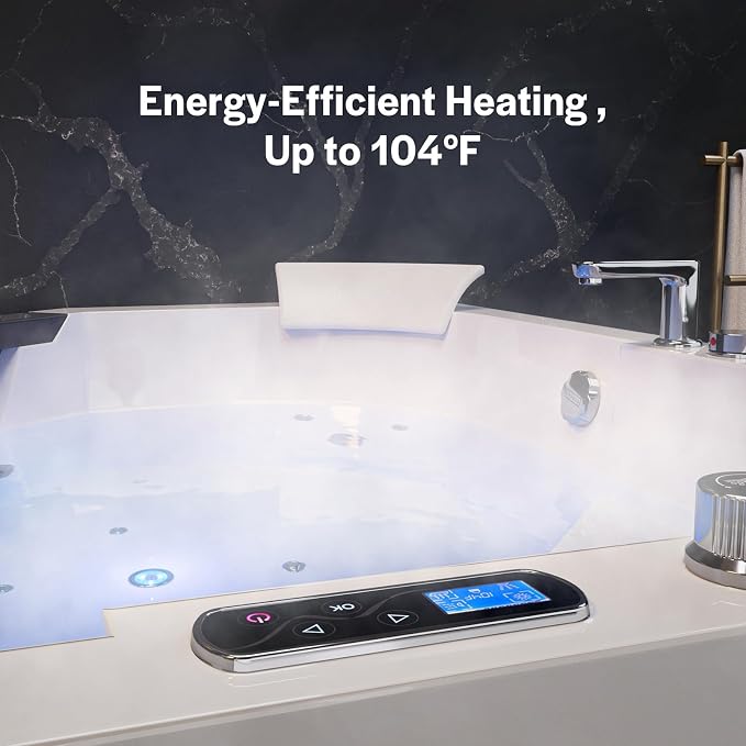 Empava PRO Series 59" Corner Whirlpool Tub - Image 5