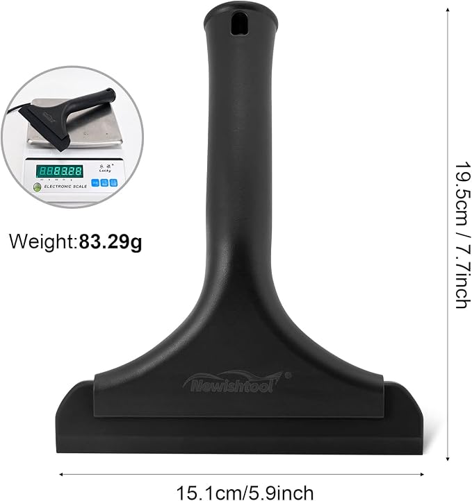 NEWISHTOOL Bathroom Shower Squeegee 5.9 Inch Soft Silicone Blade Squeegee - Image 7
