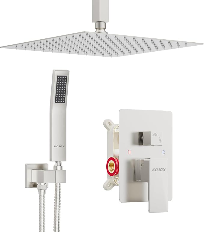 Kojox 12 Inch Ceiling mounted Shower System by KOJOXSANITARY