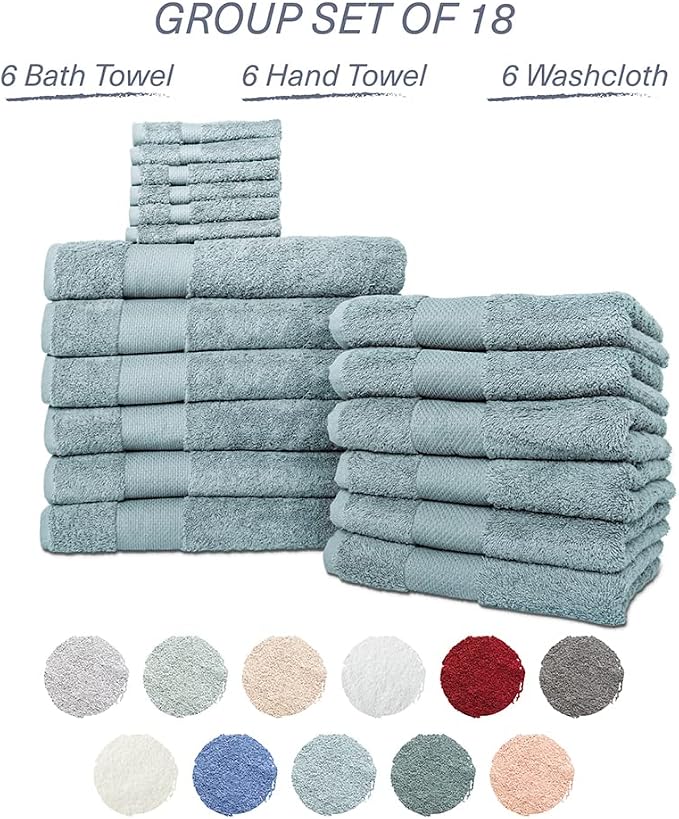 Hencely 18-Piece Bath Towel Set - Image 4