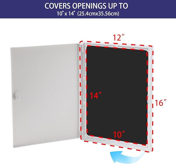 Access Panel 12x16 with Door Plastic White - Image 2