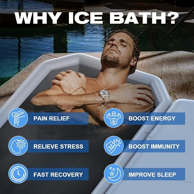 Angled Cold Plunge Tub Portable Ice Bath Tub - Image 7