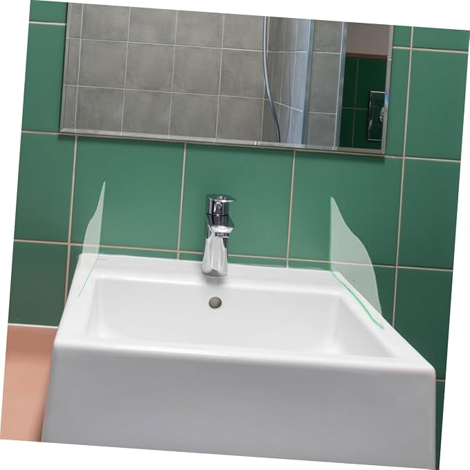 2pcs Kitchen Sink Splash Guard Elegant Acrylic -Splashing Barrier - Image 4
