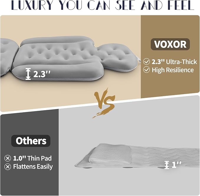 Full Body Bath Pillow for Bathtub, Thick Bathtub Cushion - Image 5
