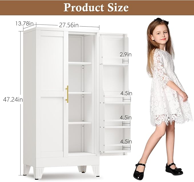 Metal Kitchen Pantry Cabinet, Storage Cabinets - Image 2