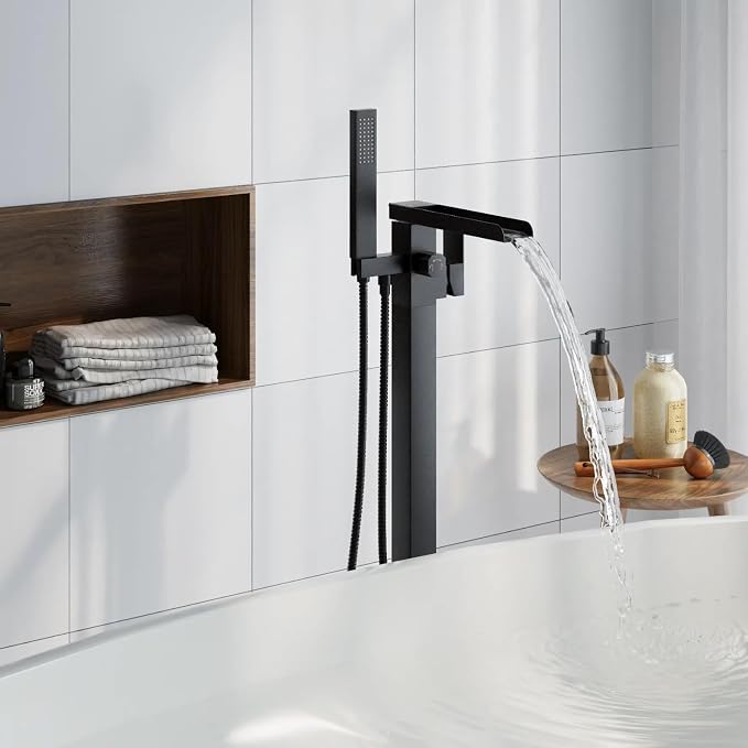 Freestanding Bathtub Faucet, Floor Mount Bathtub Faucet - Image 4