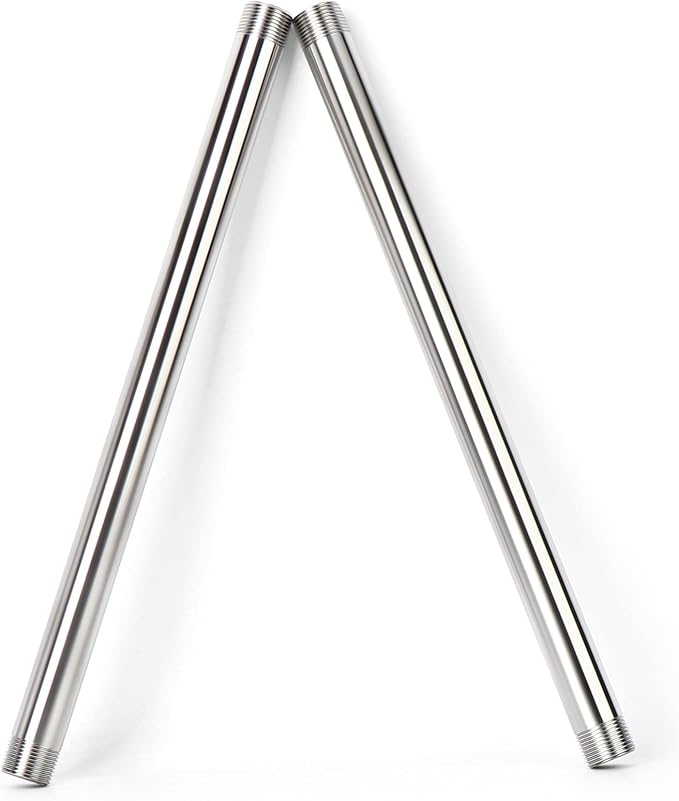TAISHER 2PCS Stainless Steel Pipe Fittings, 1/4" NPT Male x 1/4" NPT Male - Image 3