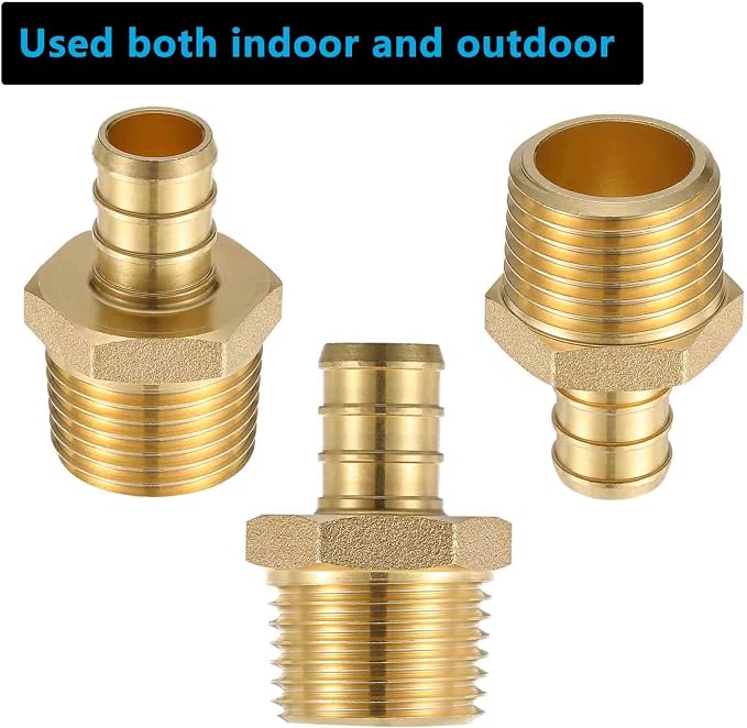 Lidertik PEX Fittings 1/2 Inch Male NPT Adapter, 1/2" PEX F1807 to 1/2" NPT - Image 4