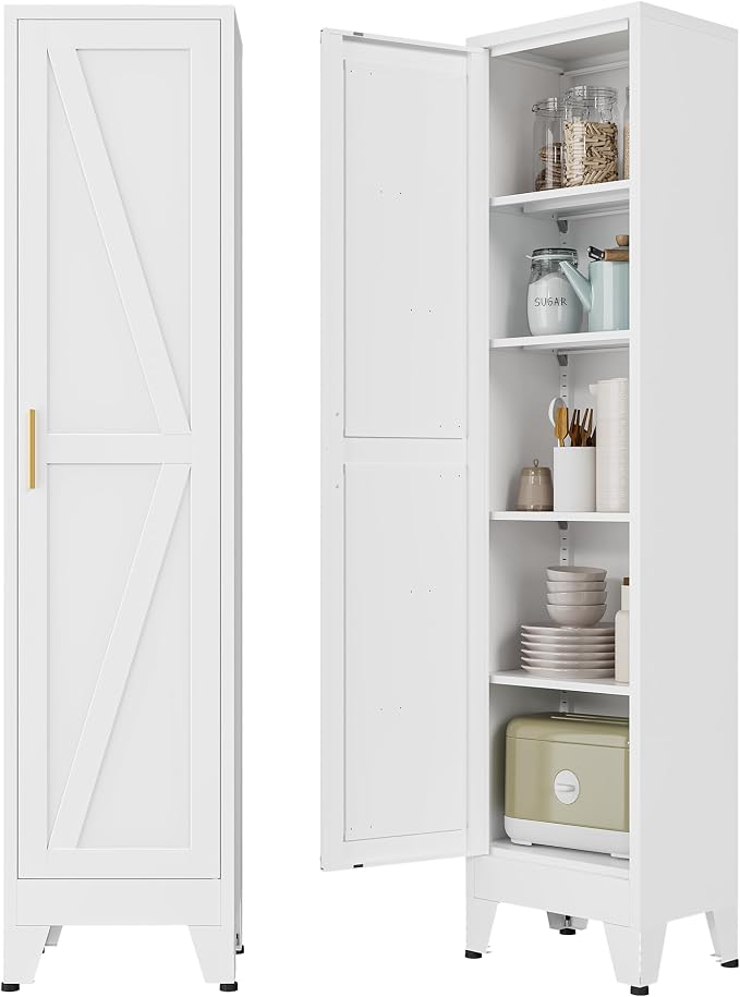 Narrow Bthroom Storage Cabinet Tall Metal Storage Cbinets by Unknown