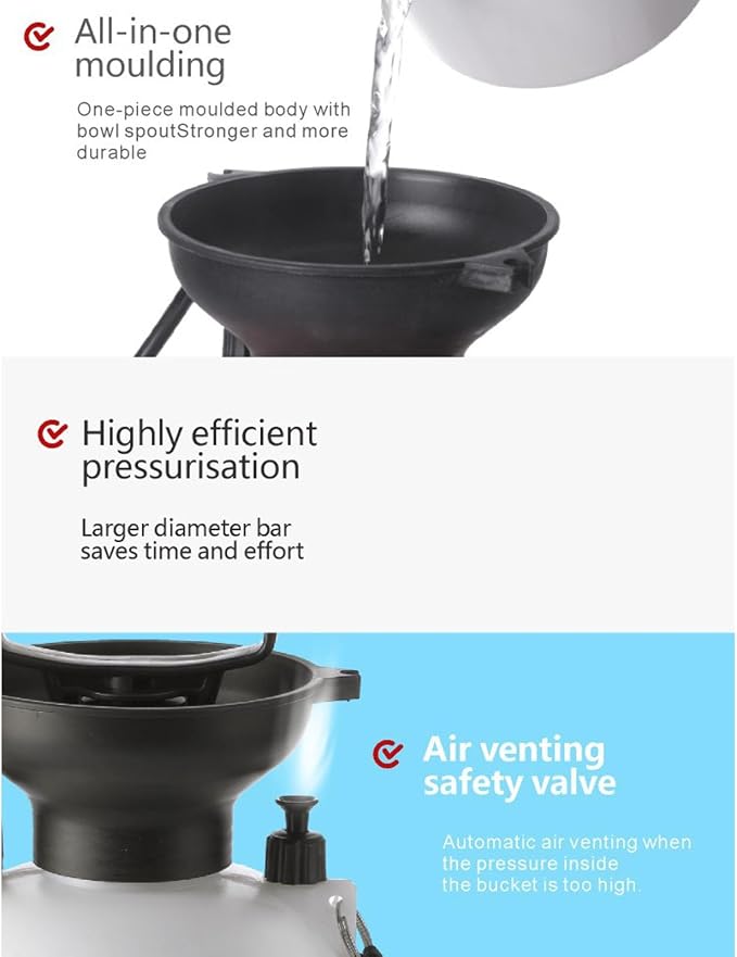 Portable Camping Shower, 5l Auto Manual Pressure Shower Pump - Image 7