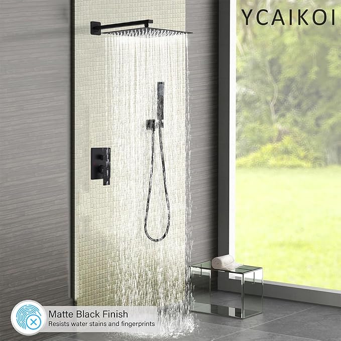 Shower Faucet Set Complete, Wall Mount Shower System - Image 2